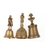 3 Antique Bronze Napoleonic Table Bells - £283.01 GBP