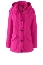 Lands End Women&#39;s Petite Storm Raker Jacket Soft Magenta New - £35.19 GBP+