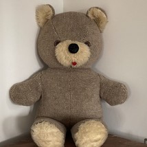 Atlanta Novelty Gerber Teddy Bear 27&quot; Tan Stuffed Animal Plush Large Vintage - £10.16 GBP