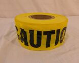 Classic Look Yellow Black Lettering CAUTION Tape 7" Roll - $14.25