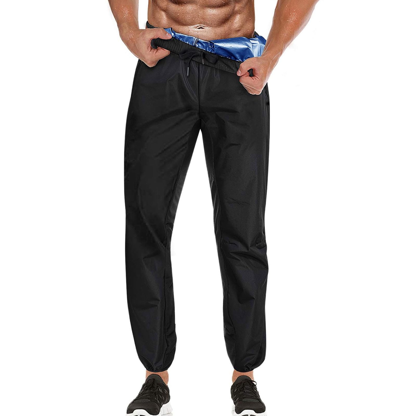 Sauna Shorts for Men Sweat Pants with Drawstring, Heat Trapping Sweat Shorts Sa