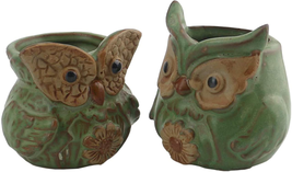 6 Pack Owl Plant Window Boxes Cute Owl Flower Pot Containers Animal Decor NEW - £20.11 GBP