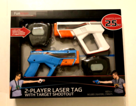 Funktion 2-Player Laser Tag Target Shootout 2017 WIC 406383 Blue White New - $8.98