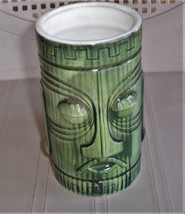 Vintage Tiki Mug Westwood Japan Green Ceramic R65-C1303 - $20.00