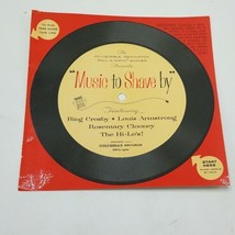 Vintage Promo Remington Shaver Paper Record Music To Shave By Louis Armstrong NM - £11.83 GBP