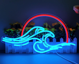 Sunset Wave Neon Signs for Wall Decor - Dimmable LED Bedroom Sign for We... - $35.96