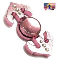 Case + Metal Anchor Arrow Fidget Prime Spinner Shiny Pink Cubic Rhinestone Ball - £8.78 GBP