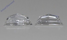 A Pair Of Moon Natural Mined Loose Diamonds (0.87 Ct,f Color,vs1-vs2 Clarity) - £2,559.31 GBP