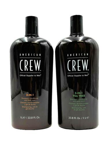 American Crew 3-IN-1 Classic &amp; Tea Tree Shampoo,Conditioner &amp; Body Wash ... - $66.45