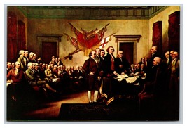 Signing of Declaration of Independence Philadelphia PA UNP Chrome Postcard S14 - £2.77 GBP