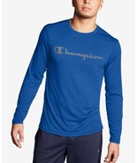 Champion Mens Logo Long Sleeve T-Shirt Size Small Color Surf The W - £27.24 GBP