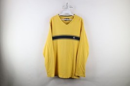 Vtg 90s Chaps Ralph Lauren Mens 2XL Spell Out Ribbed Knit Long Sleeve T-Shirt - £35.19 GBP