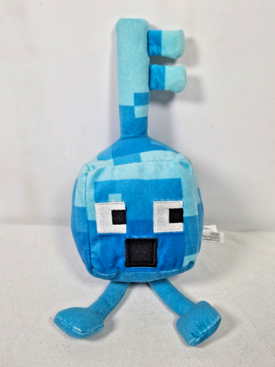 Minecraft Dungeons J!NX Mini Crafter Surprised Blue Diamond Key Plush - $9.99