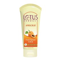 Lotus Herbals Apriscrub Frais Abricot Gommage 180 GM Face Propre Peau Corps Soin - £14.92 GBP