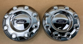 2x 2005-2016 OEM Super Duty F-350 Dually DRW Ford 17&quot; Wheel Chrome Cap 2WD FRONT - $108.90