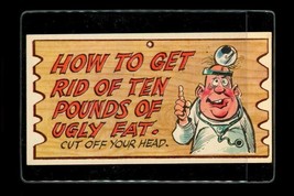 1959 Topps Wacky Plak Trading Card Postcard #44 How To Get Rid Of Ten Po... - $4.94