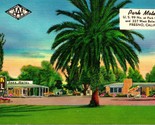 Vtg Lino Cartolina AAA Park Motel US 99 Nessun Presso Park Circle - Fres... - $10.20