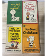 Lot Of 4 Peanuts Charlie Brown Vintage Books by Charles M Schulz 1960’s ... - $31.94 CAD