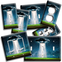 Ufo Abduction Alien Ship Flying Saucer Light Switch Outlet Wall Plate Geek Decor - £14.11 GBP+