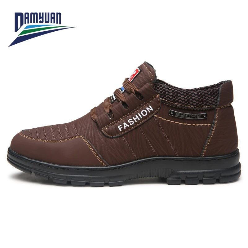 Best Sneakers Damyuan Hot Sale Leather Shoes Men Comfortable hide  Men waterproo - £63.64 GBP