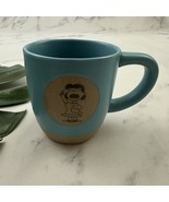 Hallmark Peanuts Lucy The Boss Coffee Mug Light Blue Etched Circles Cup - $25.73