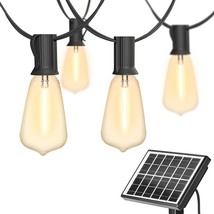  Solar String Lights 50ft Solar Outdoor Lights with 25 Shatterproof LED Bulb - £32.15 GBP