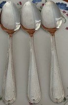 Oneida Silver Becket  Place Oval Soup Spoons X3 Flatware Silverware Cutlery - $6.80