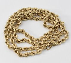 Tiffany &amp; Co. 14K Gold 6 mm Twisted Rope Chain Necklace 30&quot; Men&#39;s Women&#39;s 39.1g - $3,295.00