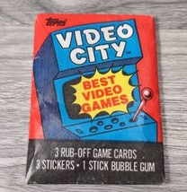 Vintage 1983 Topps Video City Sealed Wax Pack New - £4.90 GBP