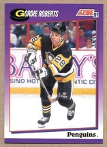 1991-92 Score American #439 Gordie Roberts Pittsburgh Penguins - £1.48 GBP