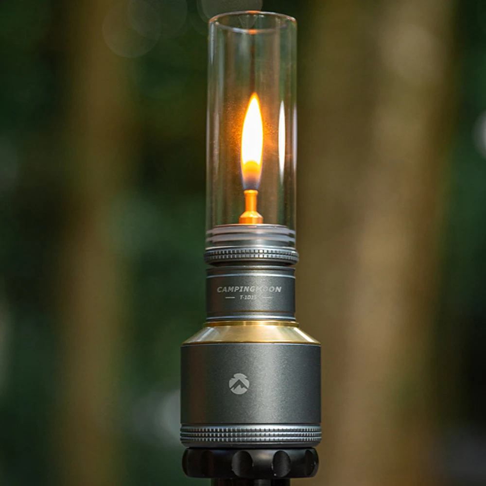 Candlelight Kit Portable Lamp Windproof CandleLight Outdoor Camping GasBurner - £27.91 GBP+