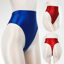 Women Sexy Shiny Satin Silky Wet Look G-string Thong Panties Underwear L... - £7.34 GBP+