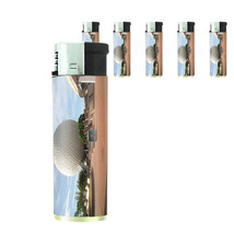 Famous Landmarks D10 Lighters Set of 5 Electronic Refillable Epcot - £12.59 GBP