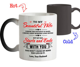 Coffee Mug Gift for Wife You Live in My Mind Birthday Wedding Anniversary Gift - £16.21 GBP+