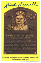 Rick Ferrell signed Hall of Fame Plaque Card- JSA #RR76633 (3.5x5.5) (Ca... - £21.46 GBP