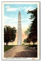 Battle Monument Bennington Vermont VT UNP WB Postcard W17 - $1.93