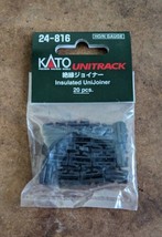 KATO N/HO Gauge #24-816 Unitrack Insulated Unijoiner Pack of 20- New/Sealed - £3.89 GBP