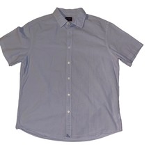 Untuckit Light Blue Short Sleeve Button Up Casual Dress Shirt Mens XL X-... - £19.66 GBP
