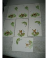  Vintage Easter Rabbit Fawn deer Greeting Cards lot new unused - $375.01 MXN