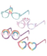 Assorted Party Favor Foil Glasses Unicorn Swan Rainbow Birthday Supplies... - £3.16 GBP