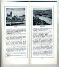 1930 GERMANY The Rhine Travel Guide Booklet &amp; Map - $34.74