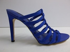 BCBGeneration BCBG Size 6.5 M Callie Blue Leather Heels New Womens Shoes NWOB - £69.28 GBP