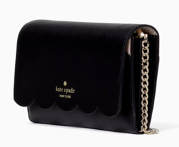 Kate Spade Gemma Black Leather Chain Crossbody Bag WLR00552 Purse NWT $249 FS - £75.52 GBP