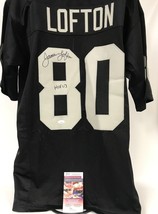 James Lofton Signed Autographed Oakland Raiders Black Football Jersey - ... - $99.99