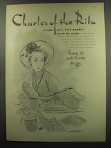 1949 Charles of the Ritz Face Powder Ad - Charles of the Ritz weighs your powder - $18.49