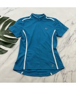 Pearl Izumi Select Womens Cycling Jersey Size M Blue Short Sleeve 1/2 Zi... - $22.76