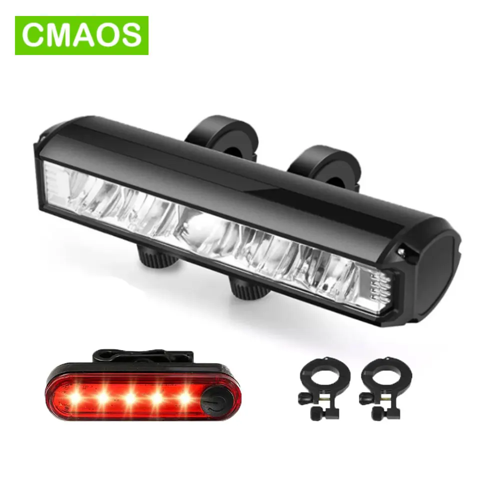 Front 8000mah bike light ipx5 waterproof flashlight usb charging headlight for mtb road thumb200