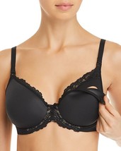 Wacoal 859221 Underwire Contour Nursing Bra Sz 34DD Black - $25.29