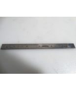 Vintage 6” Dunlap Stainless Steel Machinist No. 3968 Pocket Ruler - £7.90 GBP