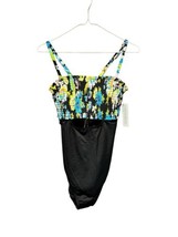 Beach Betty by Miracle Brands One-Piece Swimsuit Multicolored Sz Medium - £11.79 GBP